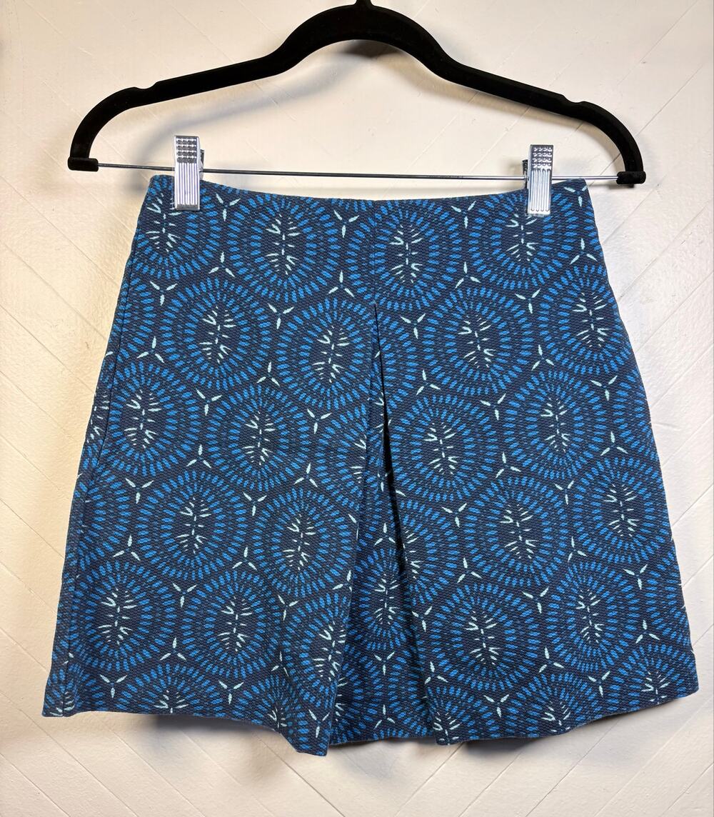 Atmosphere Geometric Festival Boho Chic Mini Skirt 100% Cotton Women's Size 6